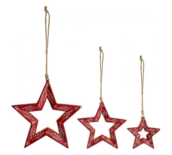 Набор елочных украшений Tkano Bright stars из коллекции New Year Essential, 3 шт. TK23-NY_SET0008 1