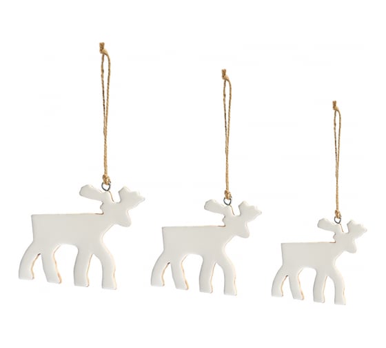 Набор елочных украшений Tkano Santa reindeers из коллекции New Year Essential, 3 шт. TK23-NY_SET0009 1