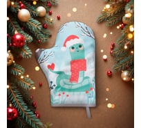 Варежка-прихватка Доляна Любви и тепла 20x28 см, 35% хлопок, 65% пэ, ватин 250 г/м2 10330151