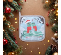 Прихватка Доляна Любви и тепла 17x17 см, 35% хлопок, 65% пэ, ватин 250 г/м2 10330149