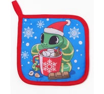 Прихватка Доляна Мagic snake 17x17 см, 35% хлопок, 65% пэ, ватин 250 г/м2 10330143