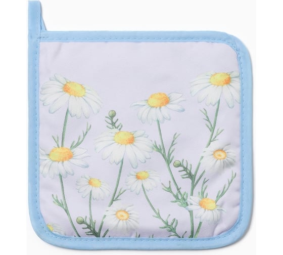 Прихватка Доляна Ромашки 17x17 см, 100% п/э 10425143 1