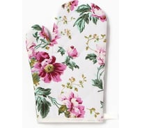 Варежка-прихватка Доляна Цветы розовый, 26*16 см, 100% хлопок 10513454