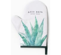 Варежка-прихватка Доляна Алоэ вера 20x27см, 100% п/э 10425108