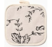 Прихватка Доляна Цветы 17х17см, 100% хлопок 10513422