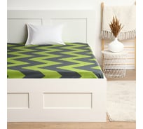 Простыня на резинке Этель Зеленый шеврон160х200х25, 100% хлопок, поплин 125г/м2 10583669