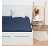 Простыня на резинке Этель 160х200 + 25 см, синий, 100% хлопок, бязь 7880914