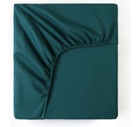 Простыня на резинке Этель 160х200х25 см, зеленый, 100% хлопок, бязь, 125 г/м2 10624027