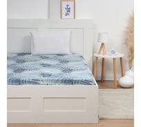 Простыня на резинке Этель Areca palm, 160х200х25см, поплин, 125 г/м2 10389651