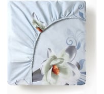 Простыня на резинке Этель 140х200х25 см, Кувшинки(вид2), 100% хлопок, бязь, 125 гр/м2 10801863