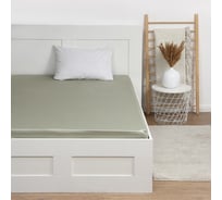 Простыня на резинке Этель Olive tree 180х200х25 см, 100% хлопок, мако-сатин, 114г/м2 9515314