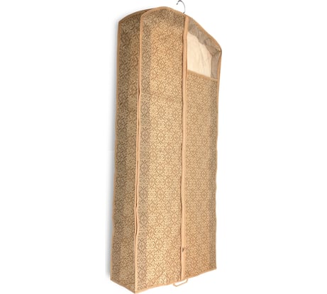 Чехол для хранения шуб, дублёнок, пальто ГЕЛЕОС Миндаль размер 140х60х12 см МНД_10