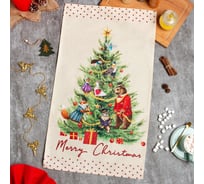 Полотенце Этель Noble Christmas 40x73 см, 100% хлопок, саржа 190 г/кв.м 7182002