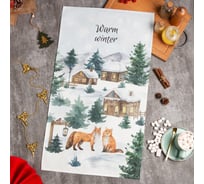 Полотенце Этель Forest animals 40x73 см, 100% хлопок, саржа 190 г/кв.м 7321891