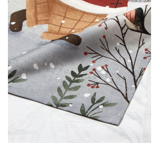 Полотенце Этель Forest bear 40x73 см, 100% хлопок, саржа 190 г/кв.м 10646682