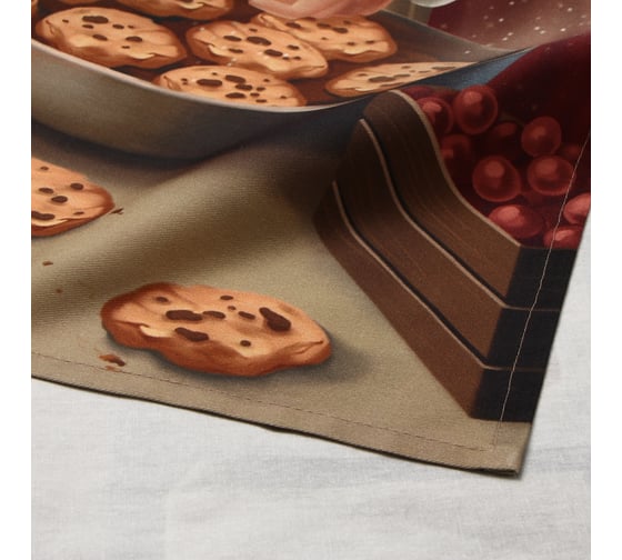 Полотенце Этель Сookies 40x73 см, 100% хлопок, саржа 190 г/кв.м 10646668