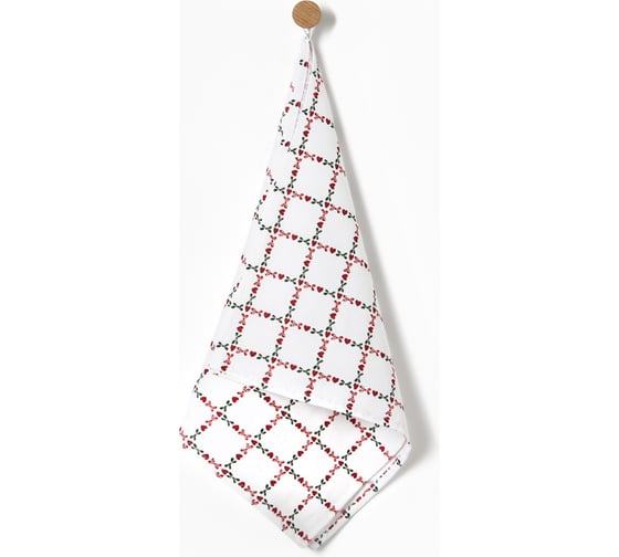 Полотенце Этель Flower Cage 40x73 см, 100% хлопок, рогожка 186 г/кв.м 10724563