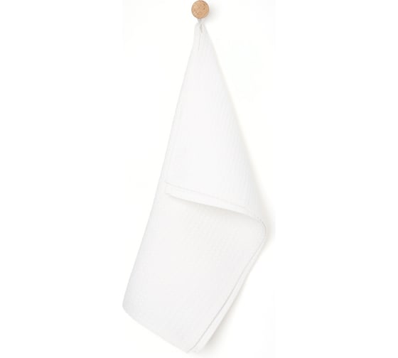 Полотенце Этель 50x60 см, цвет белый 100% хлопок, вафля 240 г/кв.м 10722678 1