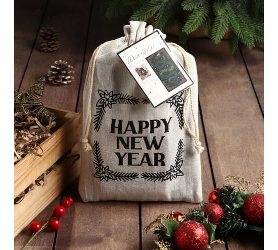 Набор полотенец Этель в мешочке Merry Xmas полотенце 40x70 см, формочки для запекания - 3 шт 10644937