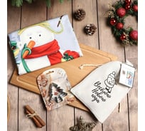 Набор полотенец Этель в мешочке Christmas story полотенце 40x70 см, формочки для запекания - 3 шт 10644936
