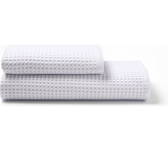 Набор банных полотенец LoveLife Waffle white 2 шт 100x150, 50x100 см, 100% хлопок 10613423