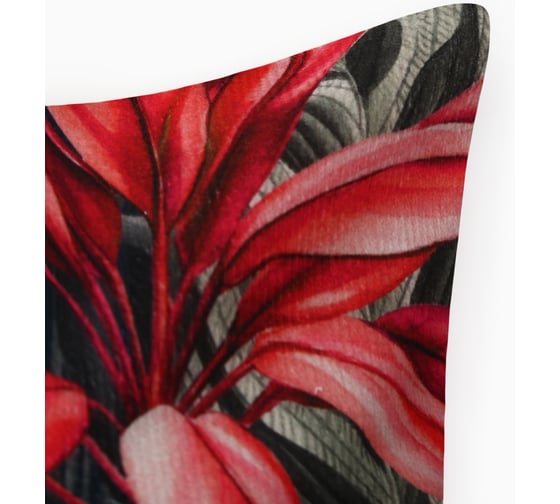Чехол на подушку Этель Tropical Rio 40x40 см, велюр, 100% полиэстер 10608287