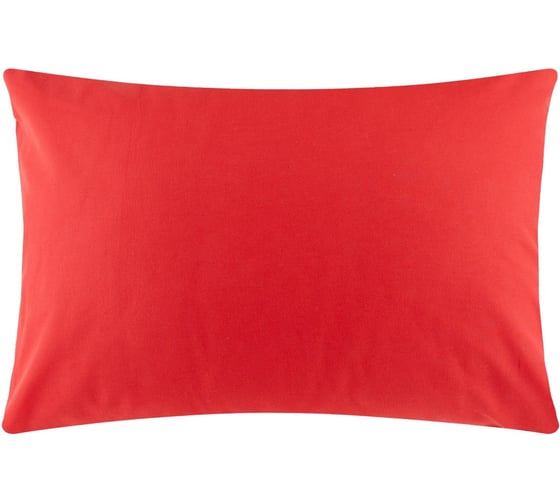 Наволочка Этель 50х70 см, цвет красный, 100% хлопок, поплин, 125 г/кв.м 4959465 1