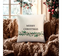 Наволочка декоративная Этель Merry Christmas 40x40±4 см, 100% хлопок 10385139