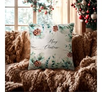 Чехол на подушку Этель Merry Christmas 40x40 см, 100% полиэстер, велюр 10401511