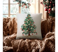 Чехол на подушку Этель Елочка 40x40 см, 100% полиэстер 10402803