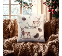 Наволочка декоративная Этель Snow forest 40x40±4 см, 100% хлопок 10385144