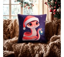 Чехол на подушку Этель Милая змейка 40x40 см, велюр 10401497