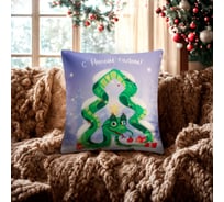 Чехол на подушку Этель Snake tree 40x40 см, велюр 10401507