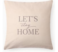 Чехол на подушку Этель Stay home, 40х40 см, 100% полиэстер, велюр 10440214
