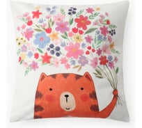 Чехол на подушку Этель Букетик, 40х40 см, 100% полиэстер, велюр 10440207