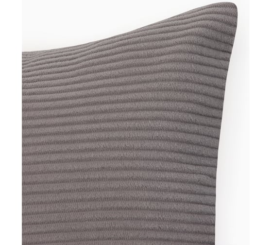 Чехол на подушку Этель Velour 43х43 см, цвет серый, 100% полиэстер 10484608