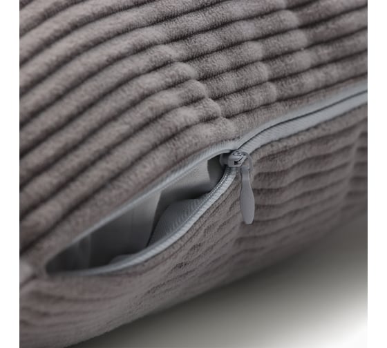 Чехол на подушку Этель Velour 43х43 см, цвет серый, 100% полиэстер 10484608
