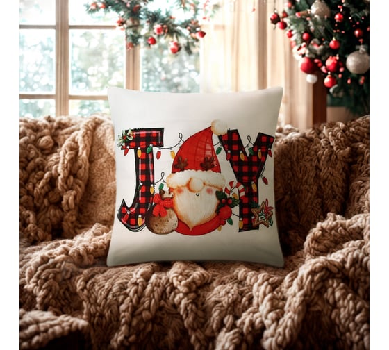 Чехол на подушку Этель Joy 43х43 см 10513472 1
