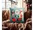 Чехол на подушку Этель Meow X-mas 40х40 см, 100% полиэстер, велюр 10495583 1