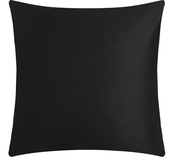 Наволочка Этель Jet black 70х70, 100% хлопок, мако-сатин, 114 г/кв.м 9515304 1