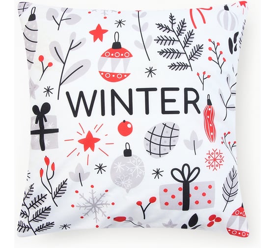 Чехол на подушку Этель Winter 40x40 см, 100% полиэстер 10402783