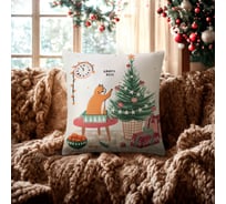 Чехол на подушку Этель Джингл белз 40x40 см, 100% полиэстер, велюр 10401513