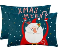 Комплект наволочек Этель Merry Xmas 50x70 см, 2 шт, 100% хлопок, бязь 5091349