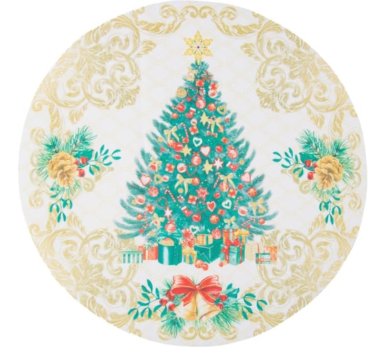 Салфетка на стол Этель Golden Christmas 30x30 см, 100% п/э, оксфорд 420 г/м2 5167886 1