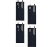 Набор конвертов для приборов Этель Home collection blue -4 шт.,22x10 см, 100% лён 10609993