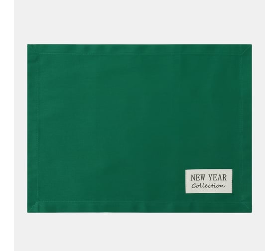 Набор салфеток Этель New year collection зеленый, 30x40 см, 2 шт, 100% хлопок, саржа 190 г/м2 10472216 1