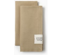 Набор салфеток Этель Kitchen, бежевый, 40x40 см - 2 шт, 100% хлопок, саржа 250 г/м2 10472177