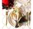 Набор салфеток Этель Golden Christmas 40x40 см 4 шт, 100% хлопок, саржа 190 гр/м2 7015800 1