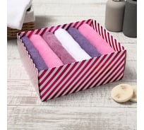 Набор махровых полотенец Этель Lilac 30x30 см, 6 шт, 100% хлопок 10569818