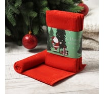 Набор махровых полотенец Этель "Новогодние подарки " 30x30 см, 3 шт, 340 г/м2, 100% хлопок 10715148
